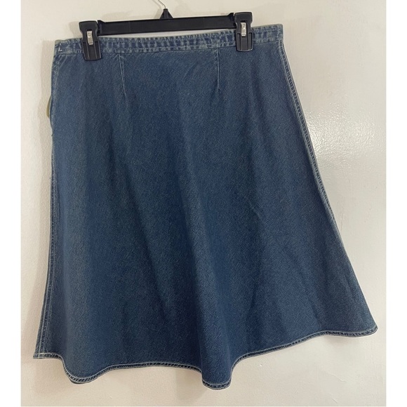 i . e Relaxed Women’s Denim Skirt 100% Cotton Size: 10 Petite - Picture 2 of 8